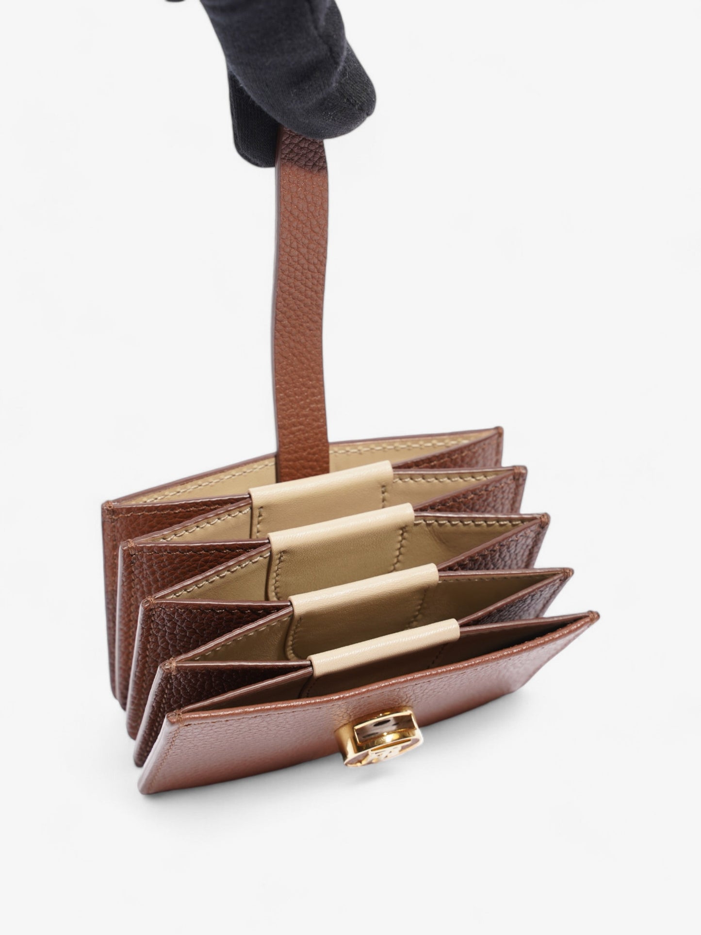 Burberry TB Fold Wallet Brown Leather