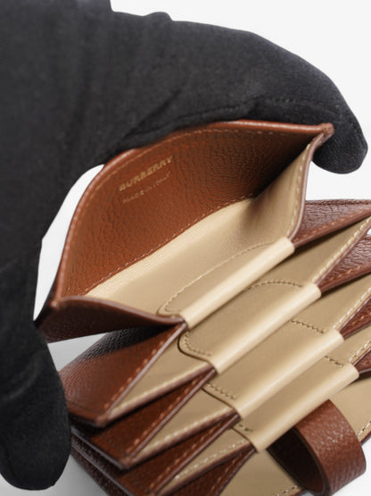 Burberry TB Fold Wallet Brown Leather