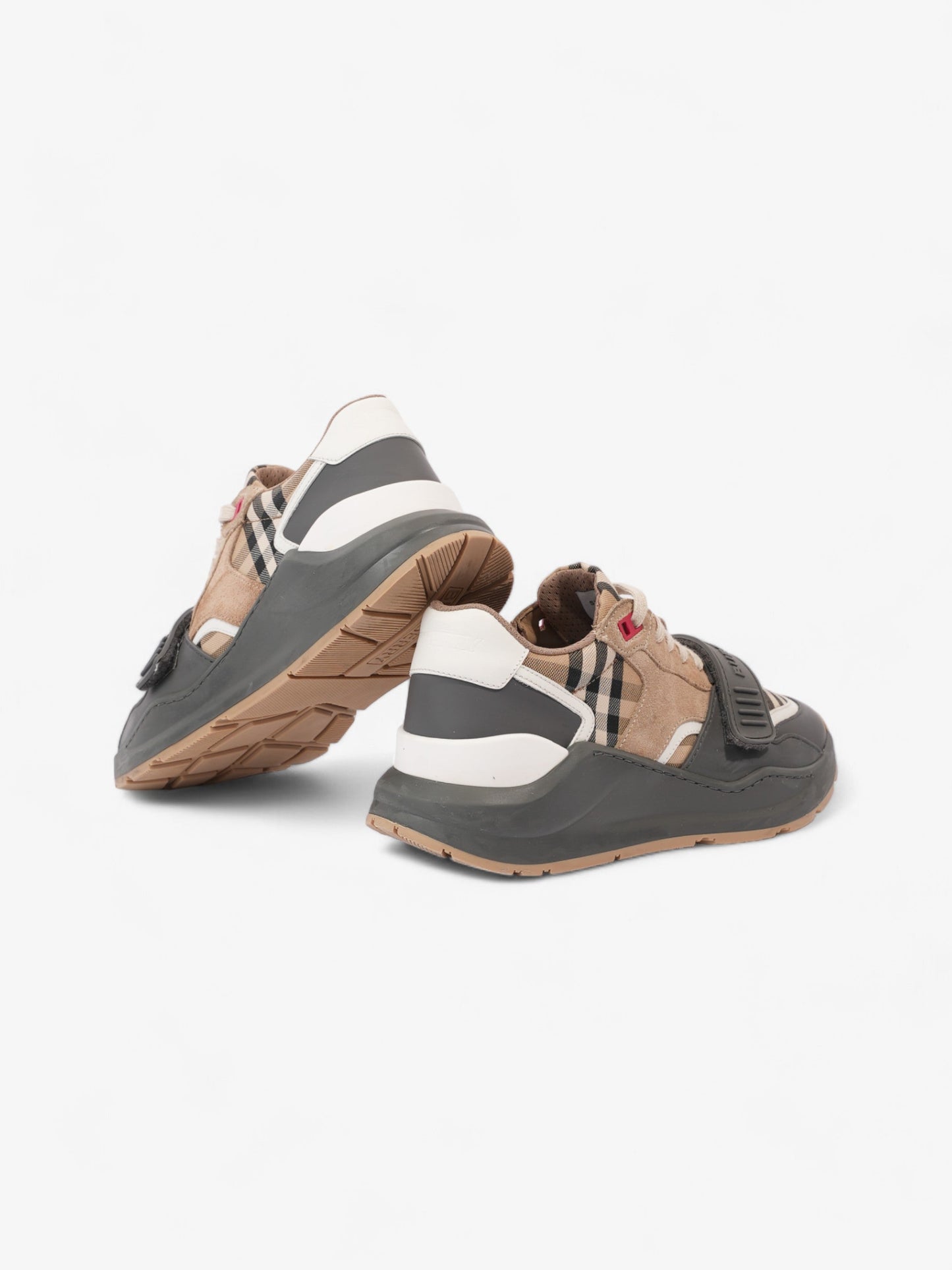 Burberry Ramsay Sneakers Grey / Burberry Check Leather EU 38 UK 5