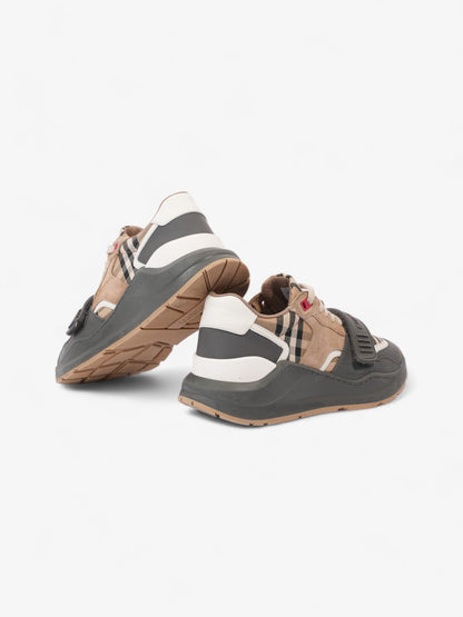 Burberry Ramsay Sneakers Grey / Burberry Check Leather EU 38 UK 5