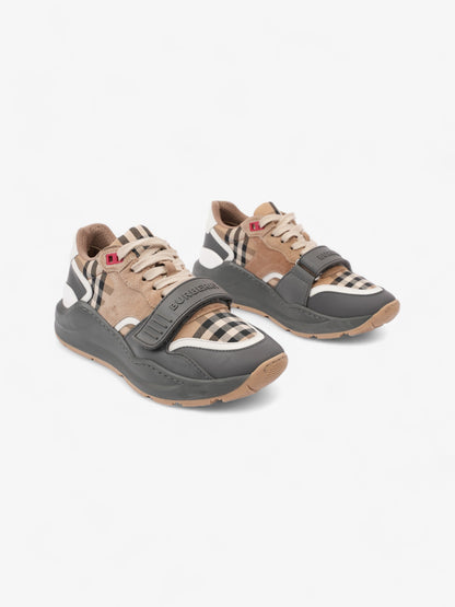 Burberry Ramsay Sneakers Grey / Burberry Check Leather EU 38 UK 5