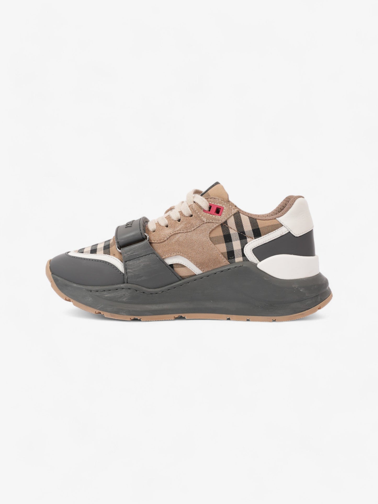 Burberry Ramsay Sneakers Grey / Burberry Check Leather EU 38 UK 5