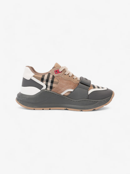 Burberry Ramsay Sneakers Grey / Burberry Check Leather EU 38 UK 5