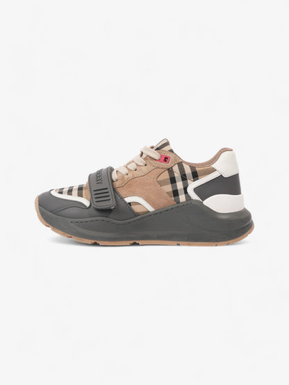 Burberry Ramsay Sneakers Grey / Burberry Check Leather EU 38 UK 5