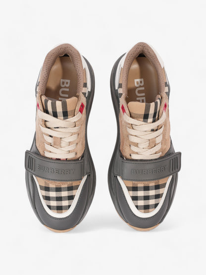 Burberry Ramsay Sneakers Grey / Burberry Check Leather EU 38 UK 5