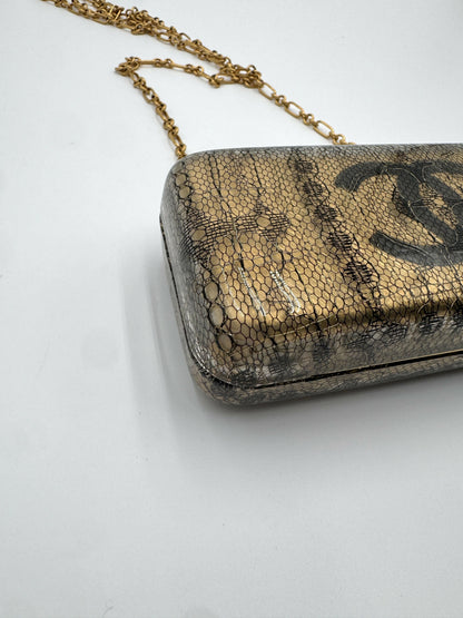 Chanel Vintage 2004-2005 Lace Gold Minaudière