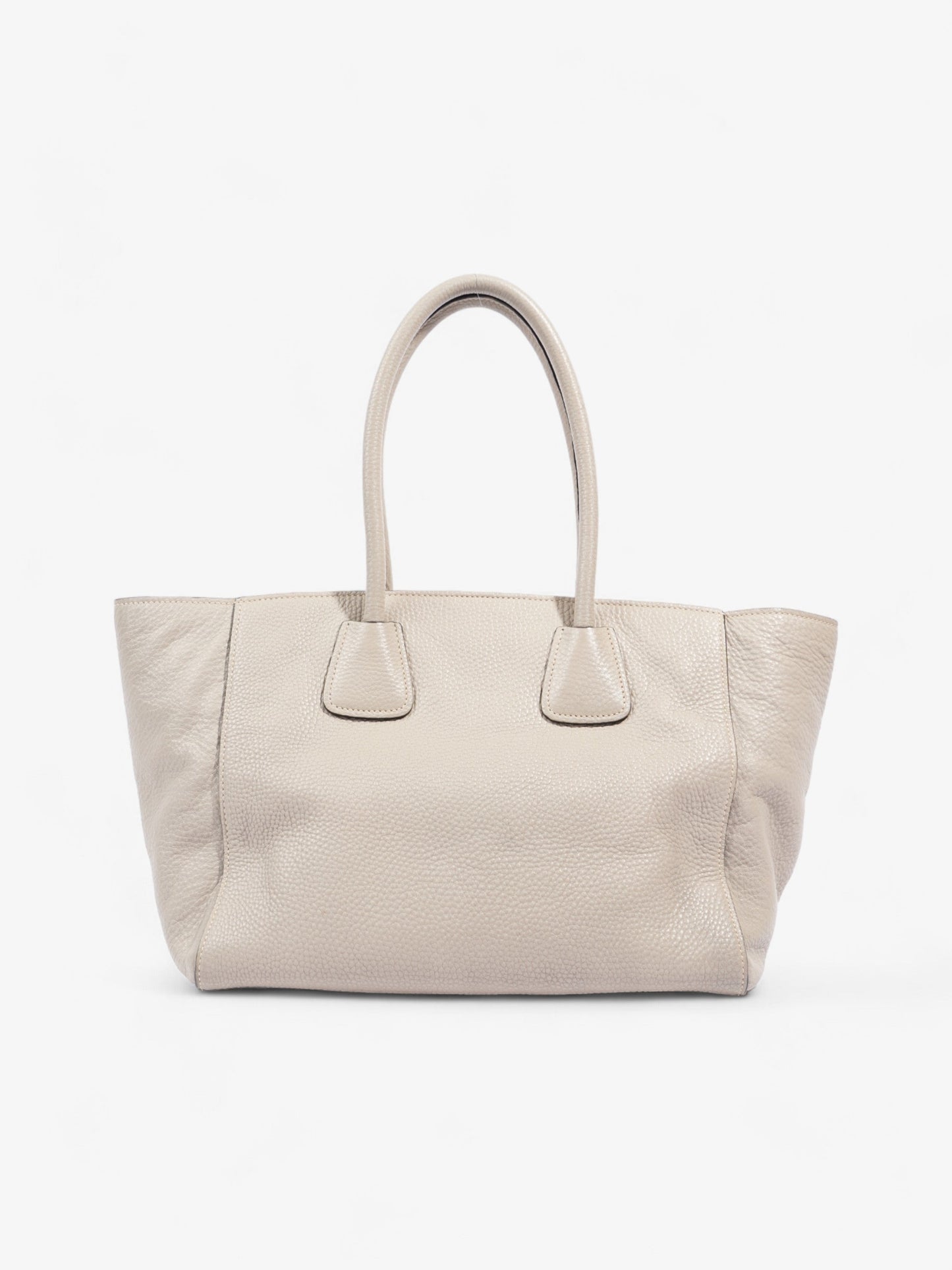 Prada Shopping Tote Grey Leather