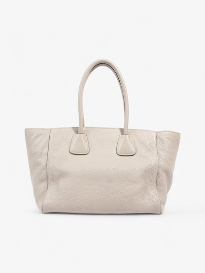 Prada Shopping Tote Grey Leather