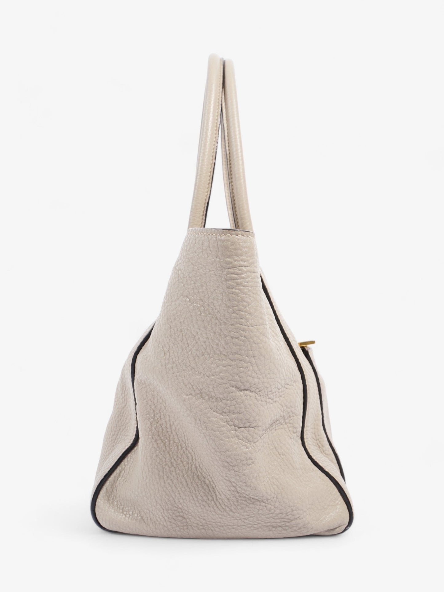 Prada Shopping Tote Grey Leather