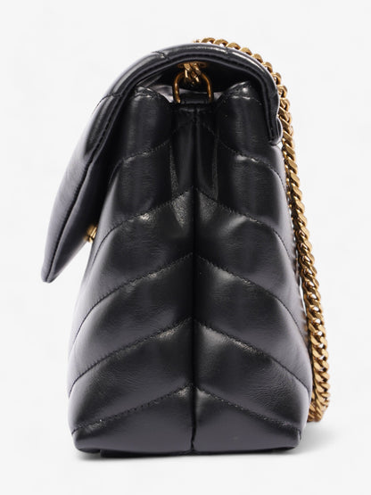 Saint Laurent Lou Lou Black Matelasse Leather Small