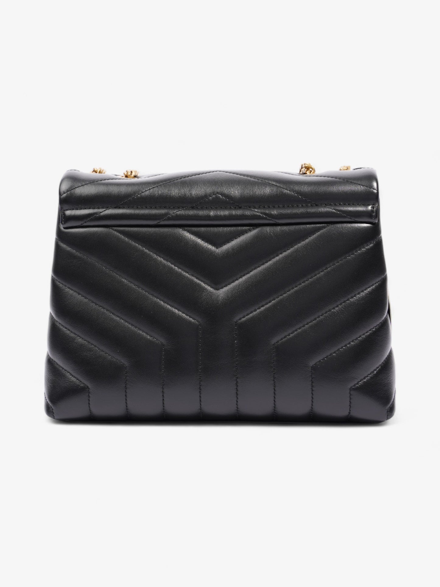 Saint Laurent Lou Lou Black Matelasse Leather Small