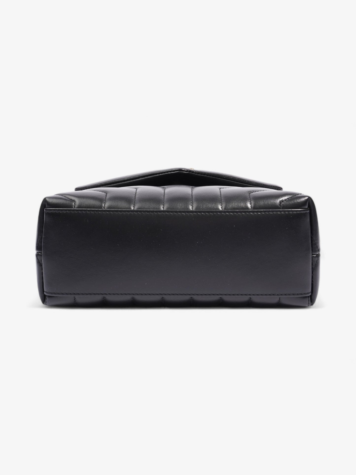 Saint Laurent Lou Lou Black Matelasse Leather Small