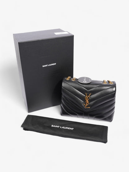 Saint Laurent Lou Lou Black Matelasse Leather Small