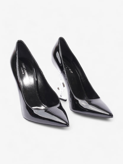 Saint Laurent Opyum Heels 110 Black Patent Leather EU 40.5 UK 7.5