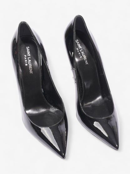 Saint Laurent Opyum Heels 110 Black Patent Leather EU 40.5 UK 7.5