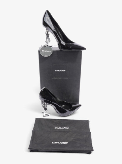 Saint Laurent Opyum Heels 110 Black Patent Leather EU 40.5 UK 7.5
