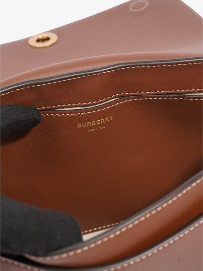Burberry Note Brown  Leather