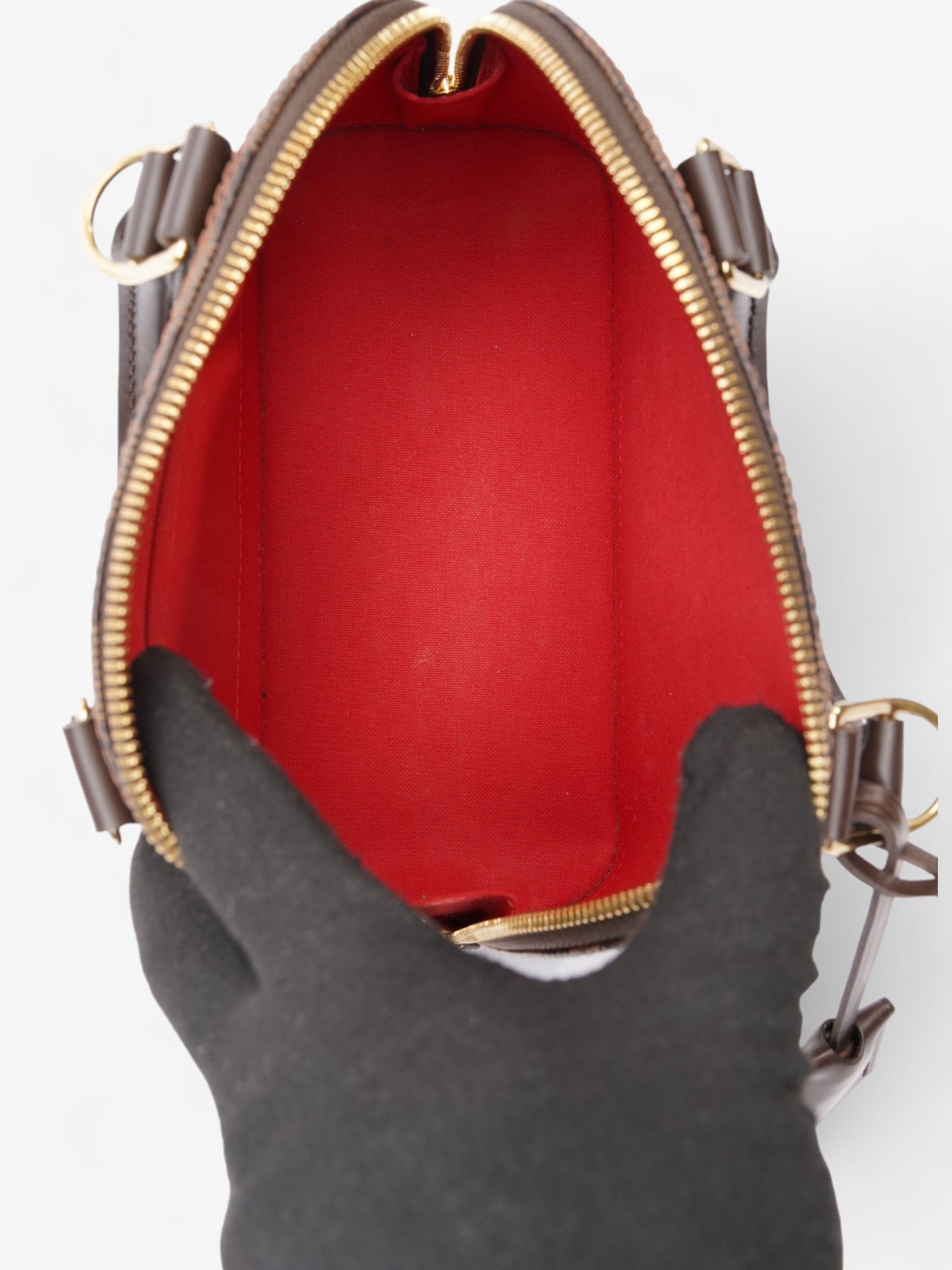 Louis Vuitton Alma Damier Ebene Coated Canvas BB