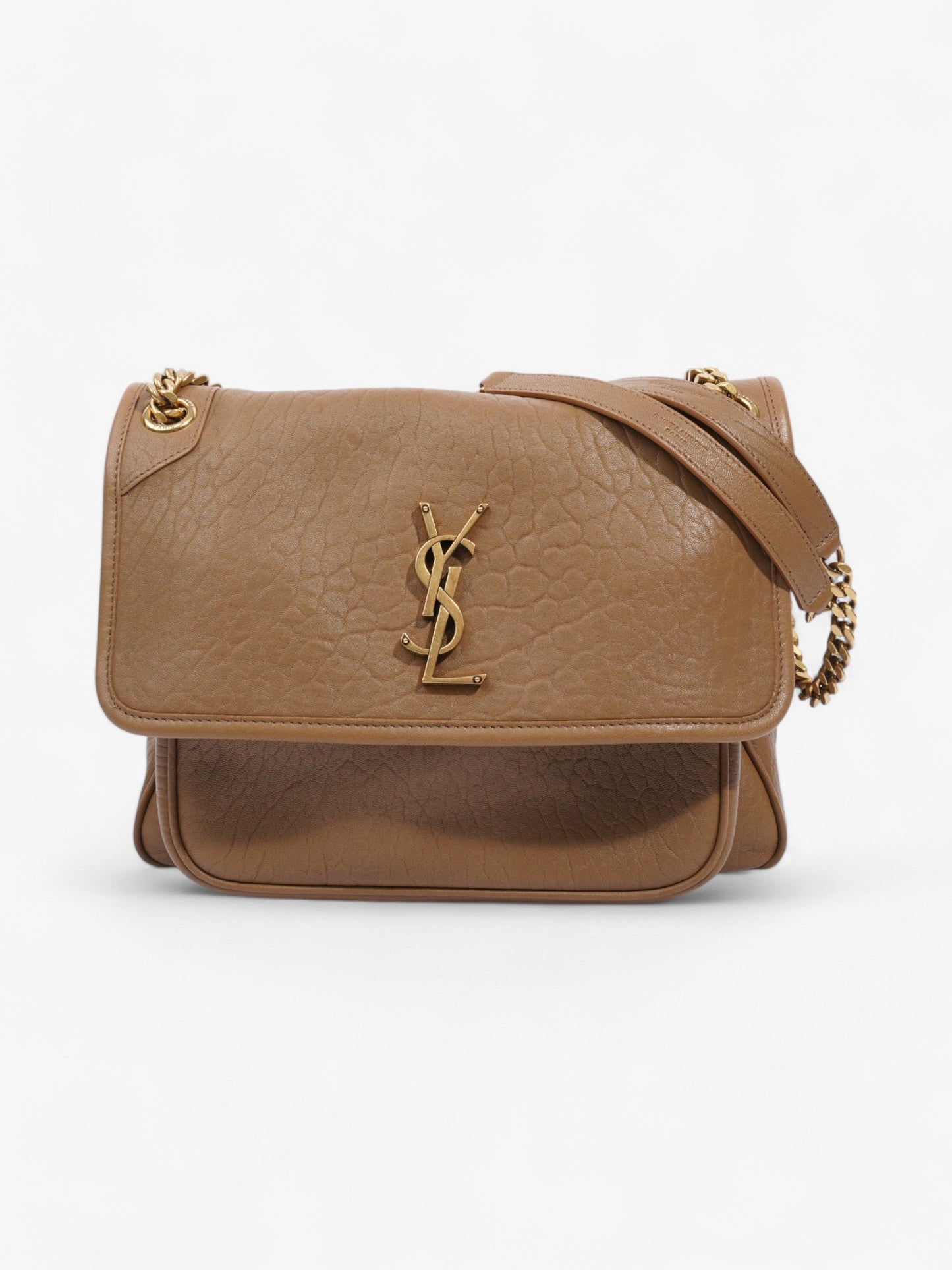 Saint Laurent Niki Dark Cork Lambskin Leather Medium