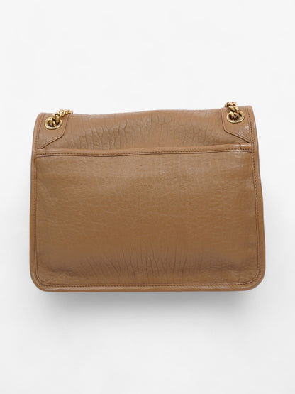 Saint Laurent Niki Dark Cork Lambskin Leather Medium