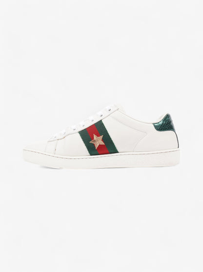 Gucci Ace Embroidered Sneakers  White  / Red / Green Leather EU 35.5 UK 2.5