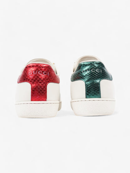 Gucci Ace Embroidered Sneakers  White  / Red / Green Leather EU 35.5 UK 2.5