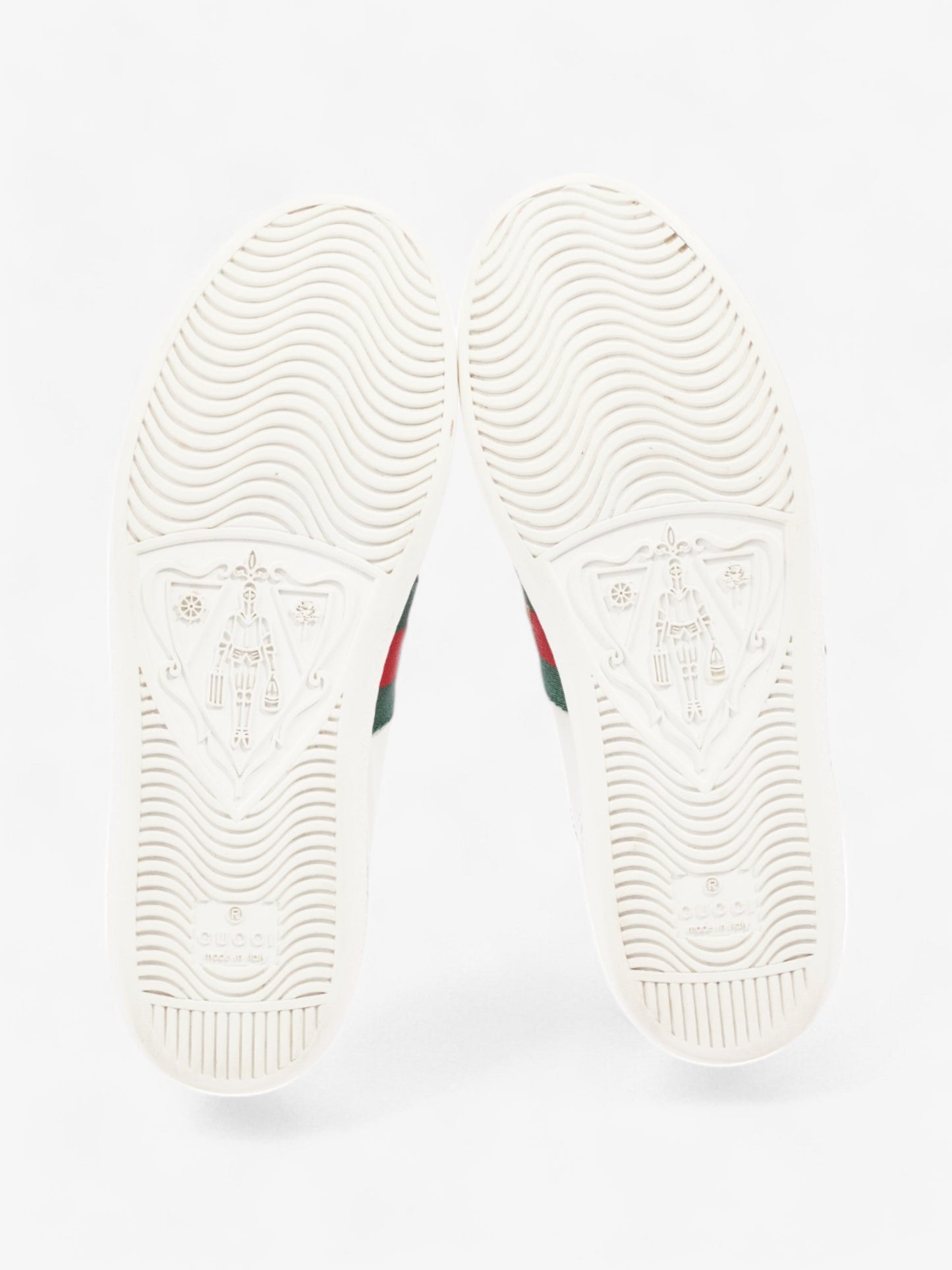 Gucci Ace Embroidered Sneakers  White  / Red / Green Leather EU 35.5 UK 2.5