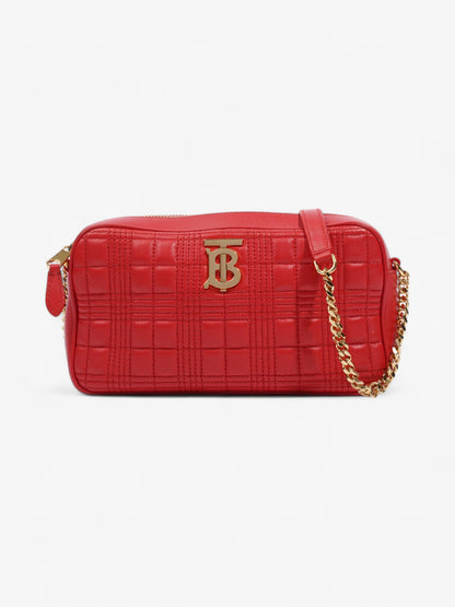 Burberry Lola Camera Bag Red Leather Small