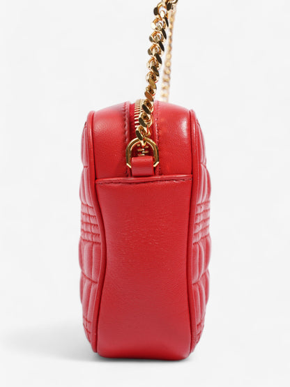 Burberry Lola Camera Bag Red Leather Small