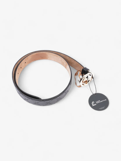 Gucci Interlocking G Belt Black GG Supreme Leather 90cm 36"