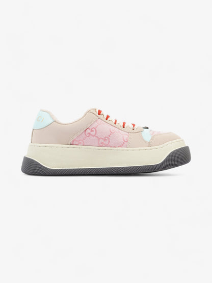 Gucci Screener Sneakers Pink / Beige / Teel Canvas EU 37 UK 4