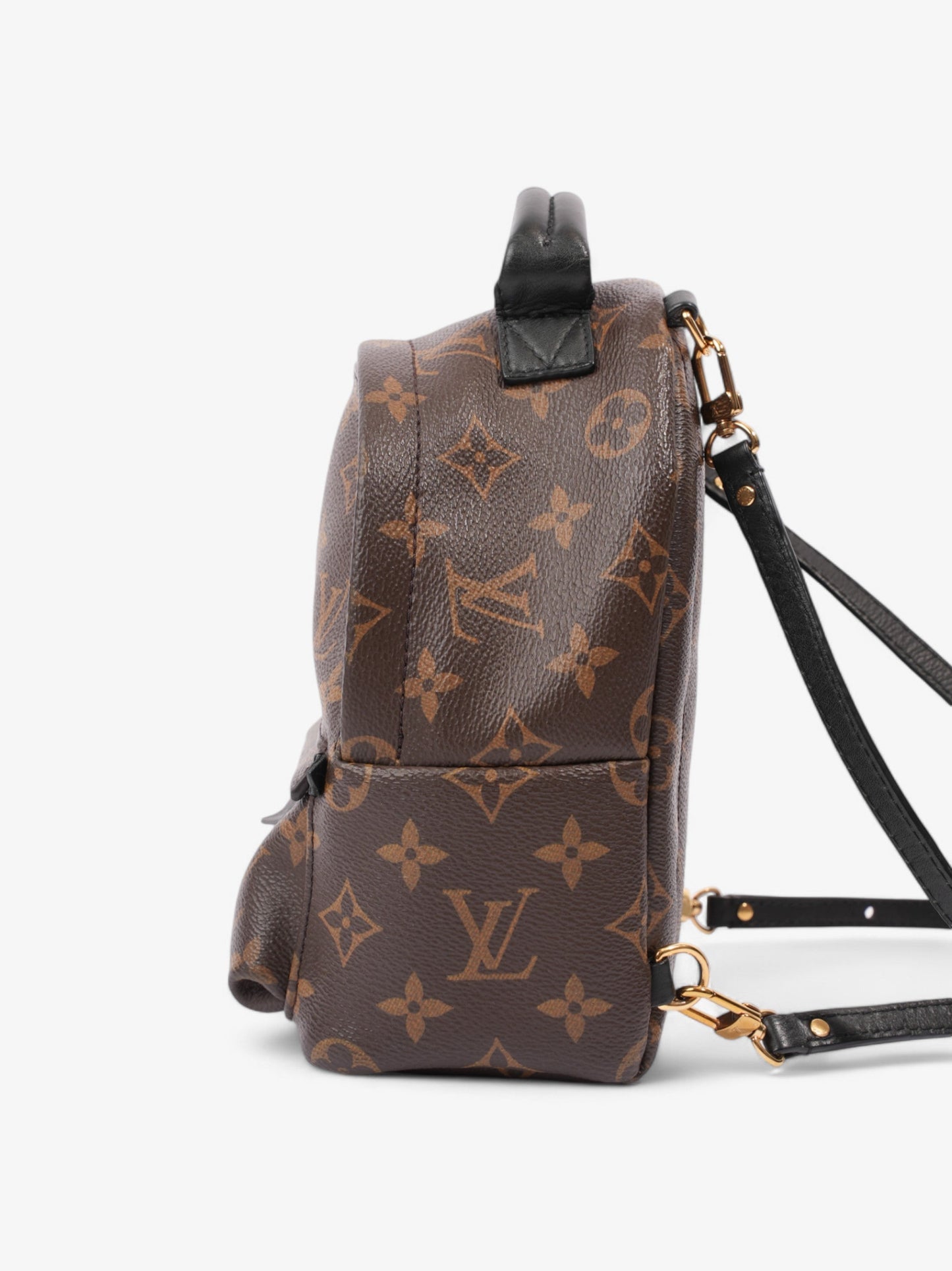 Louis Vuitton Palm Springs Monogram / Black Coated Canvas Mini
