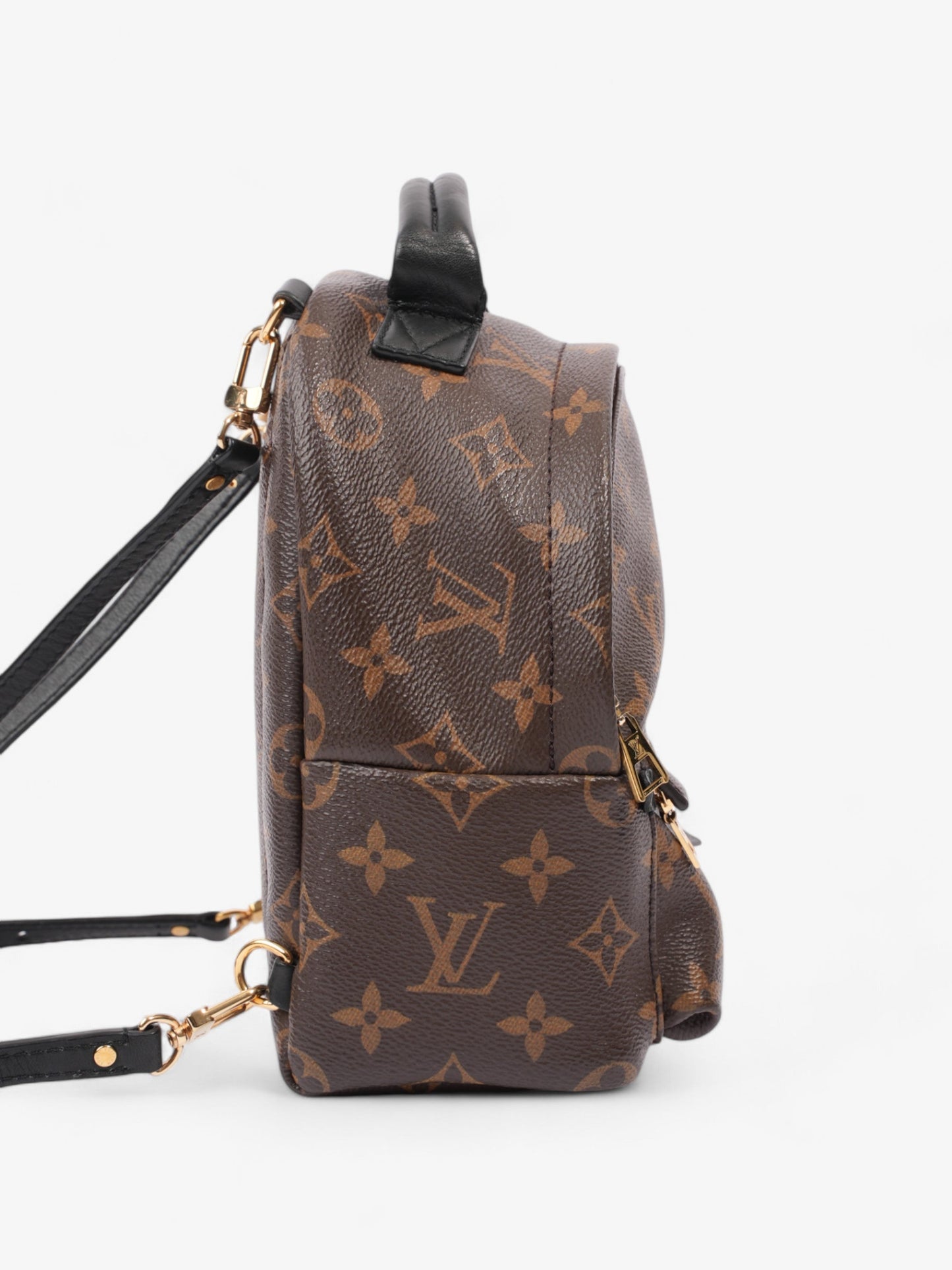 Louis Vuitton Palm Springs Monogram / Black Coated Canvas Mini