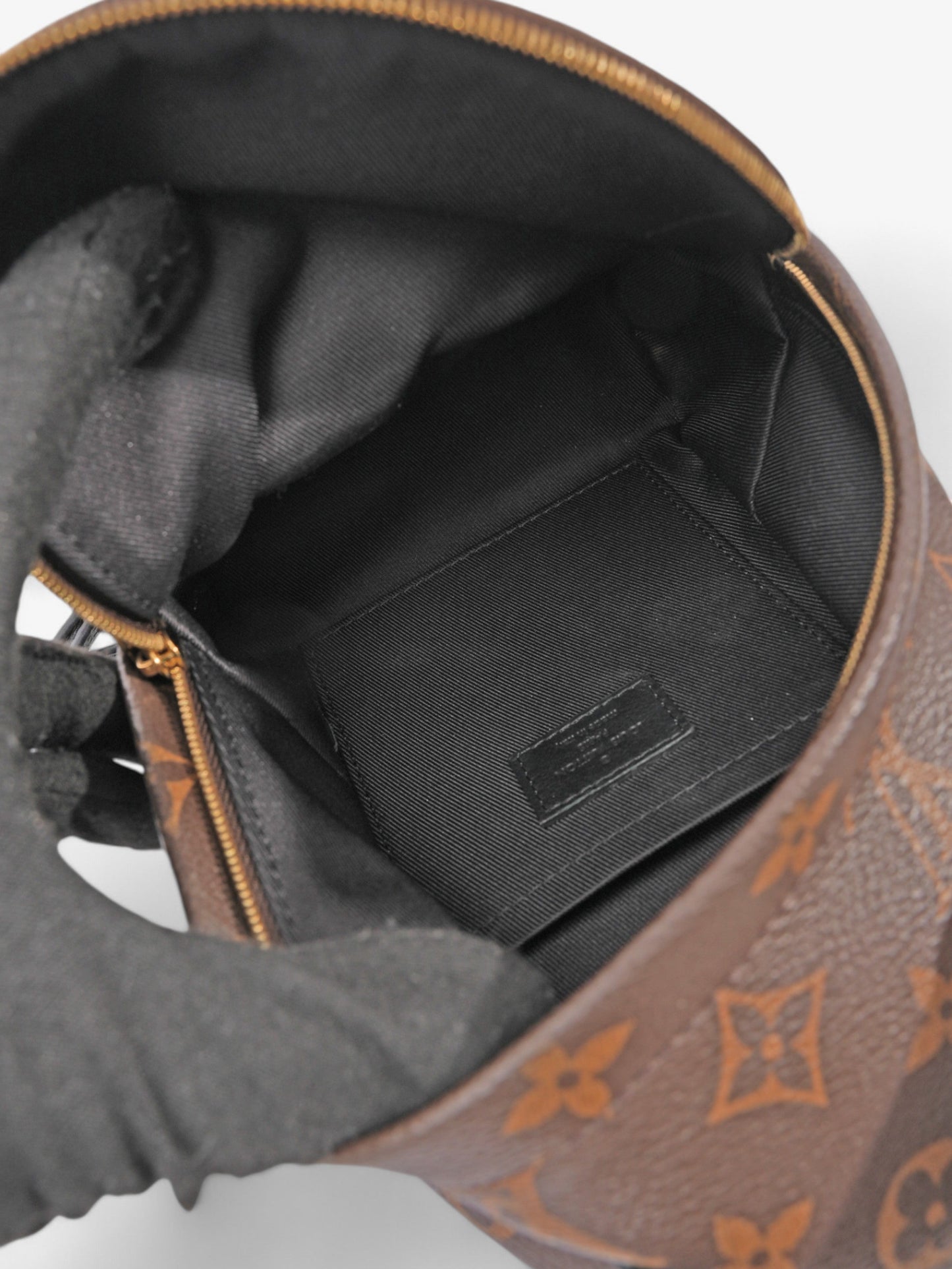 Louis Vuitton Palm Springs Monogram / Black Coated Canvas Mini