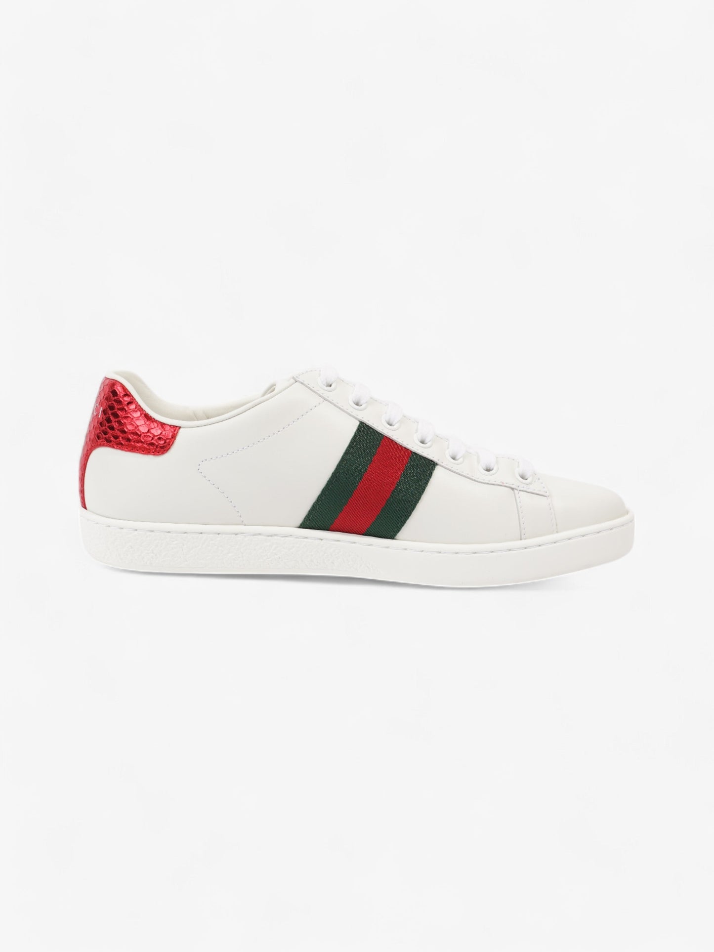 Gucci New Ace Bee Sneakers White  / Green / Red Leather EU 38 UK 5