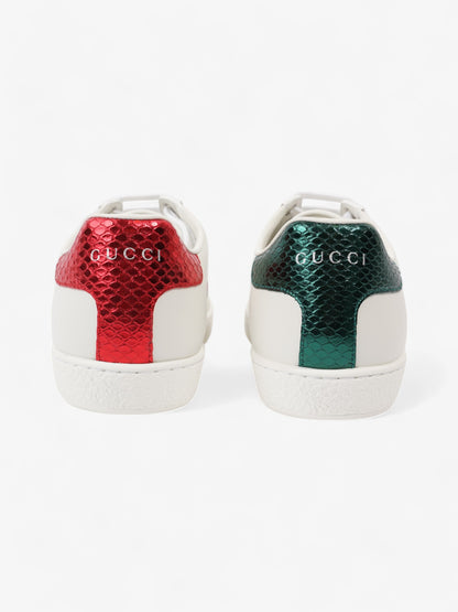 Gucci New Ace Bee Sneakers White  / Green / Red Leather EU 38 UK 5