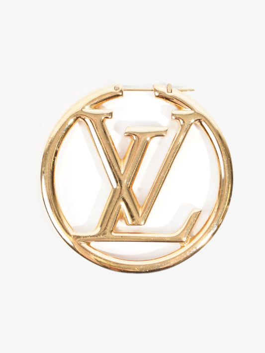 Louis Vuitton Louise Hoops Gold Base Metal GM
