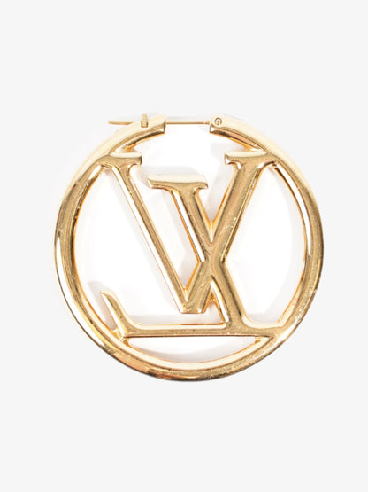 Louis Vuitton Louise Hoops Gold Base Metal GM