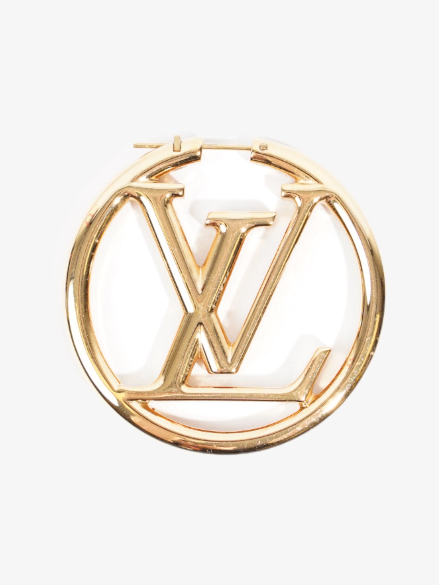 Louis Vuitton Louise Hoops Gold Base Metal GM