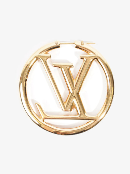 Louis Vuitton Louise Hoops Gold Base Metal GM