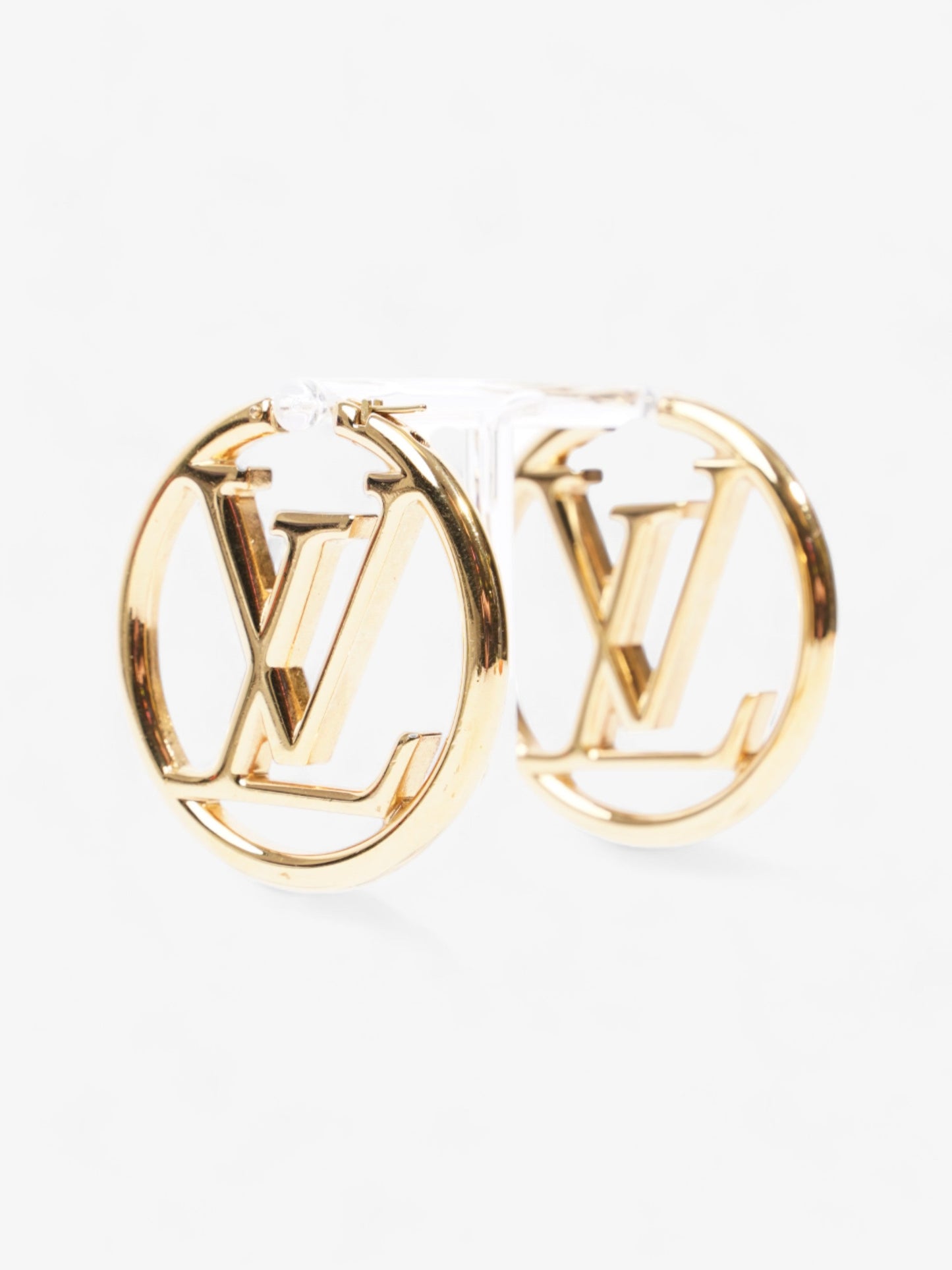 Louis Vuitton Louise Hoops Gold Base Metal GM