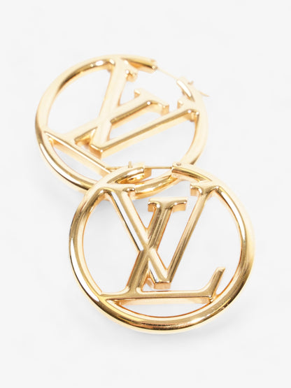 Louis Vuitton Louise Hoops Gold Base Metal GM