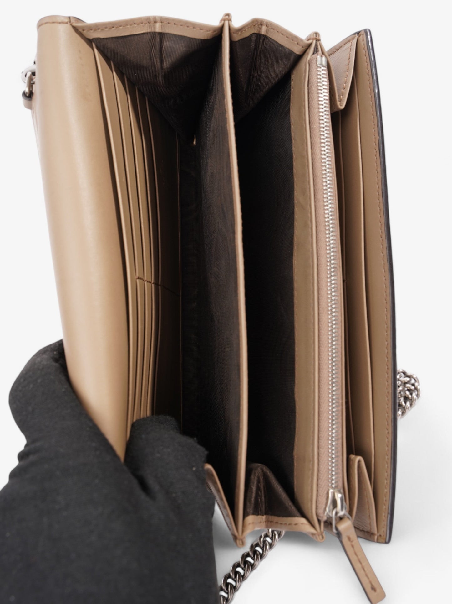 Gucci Dionysus Chain Wallet GG Supreme Coated Canvas