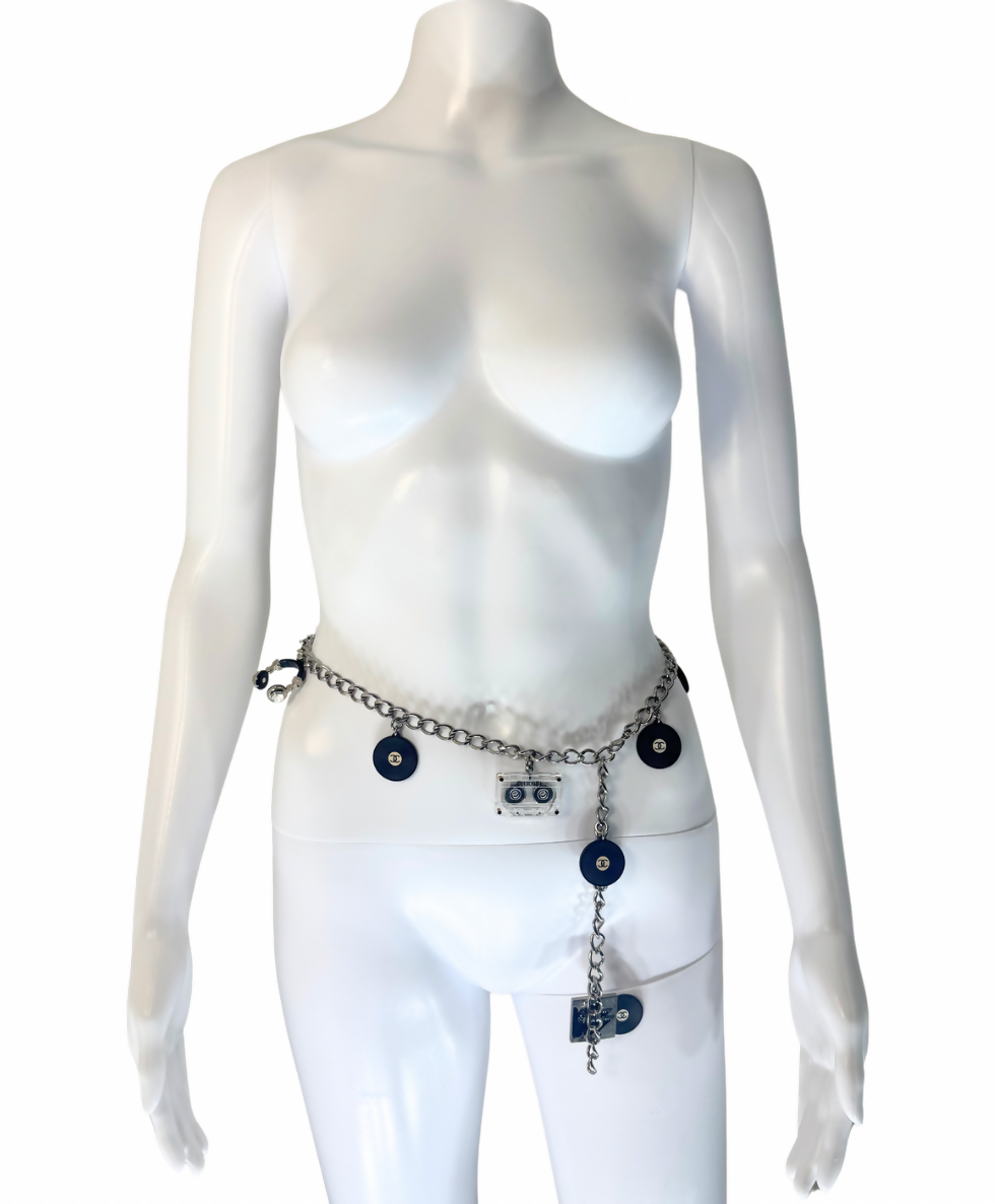 Chanel 2004 Music Motif Chain Necklace Belt
