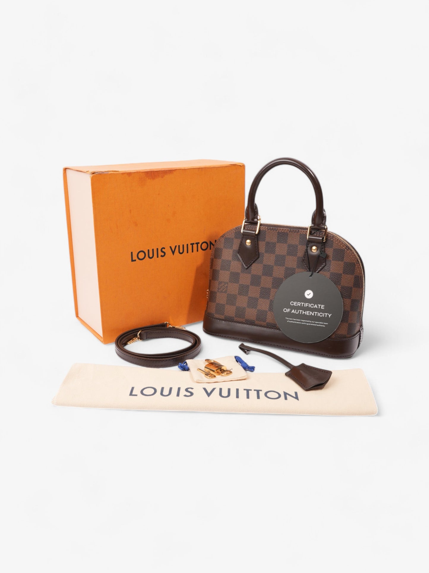 Louis Vuitton Alma Damier Ebene Coated Canvas BB