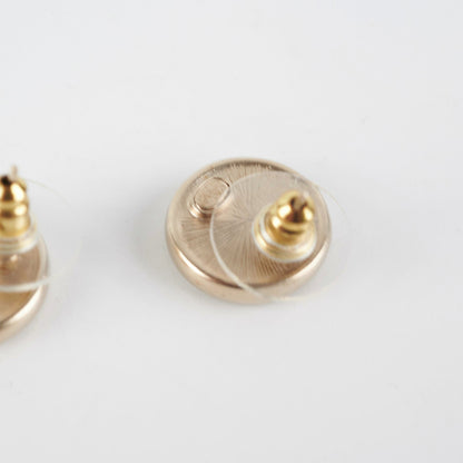 Chanel Earrings Round N5 Diamond Gold