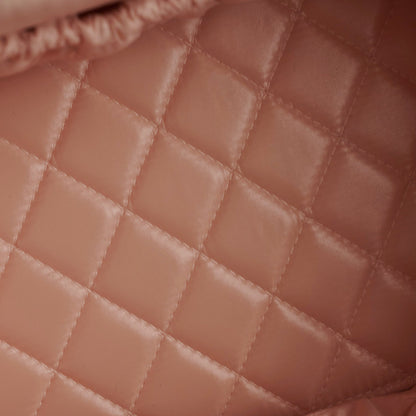 Chanel Caviar Vanity Cosmetic Bag Pink Rose Clair
