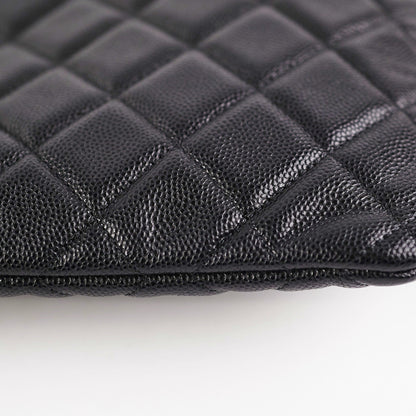 Chanel Medium Black Caviar O Case