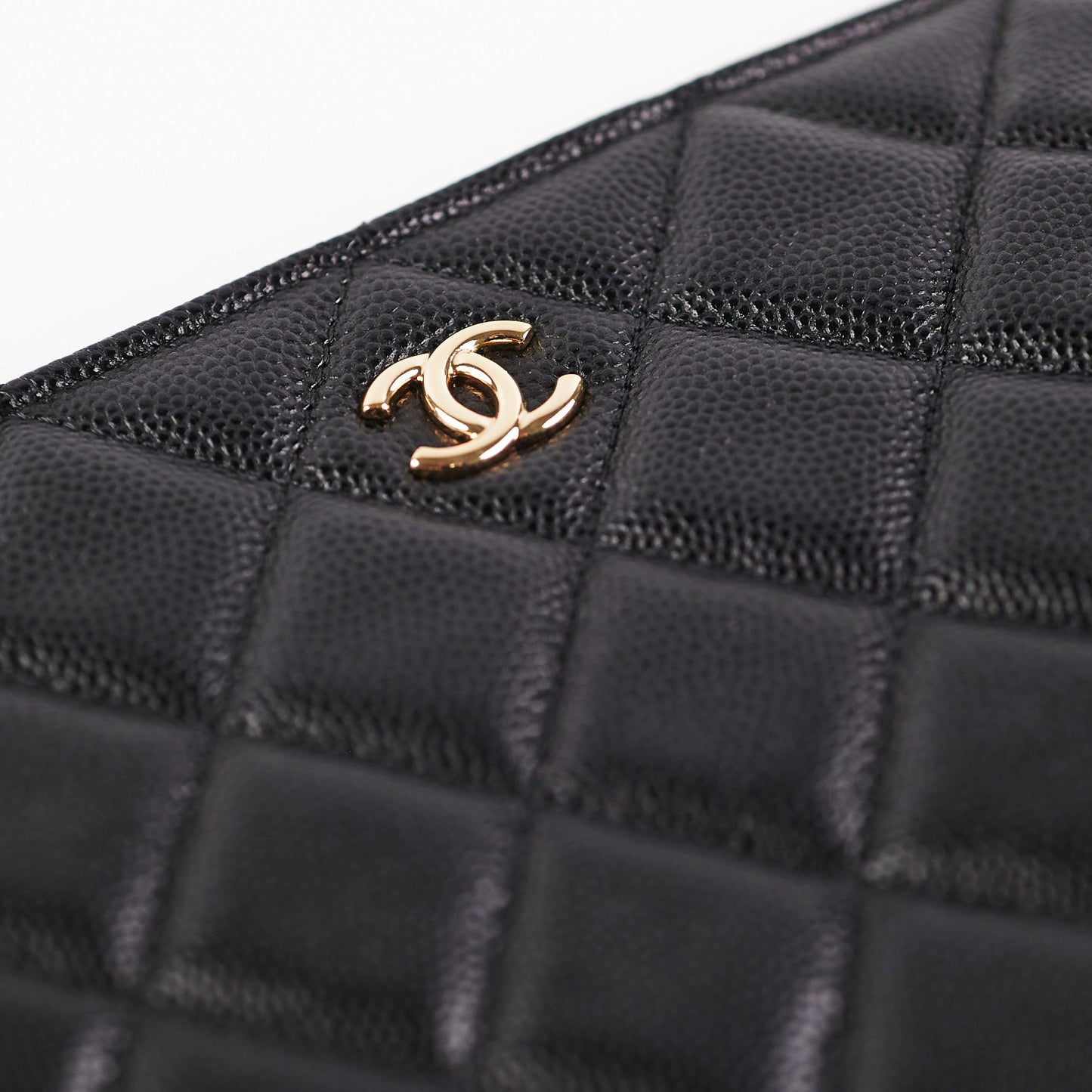 Chanel Medium Black Caviar O Case