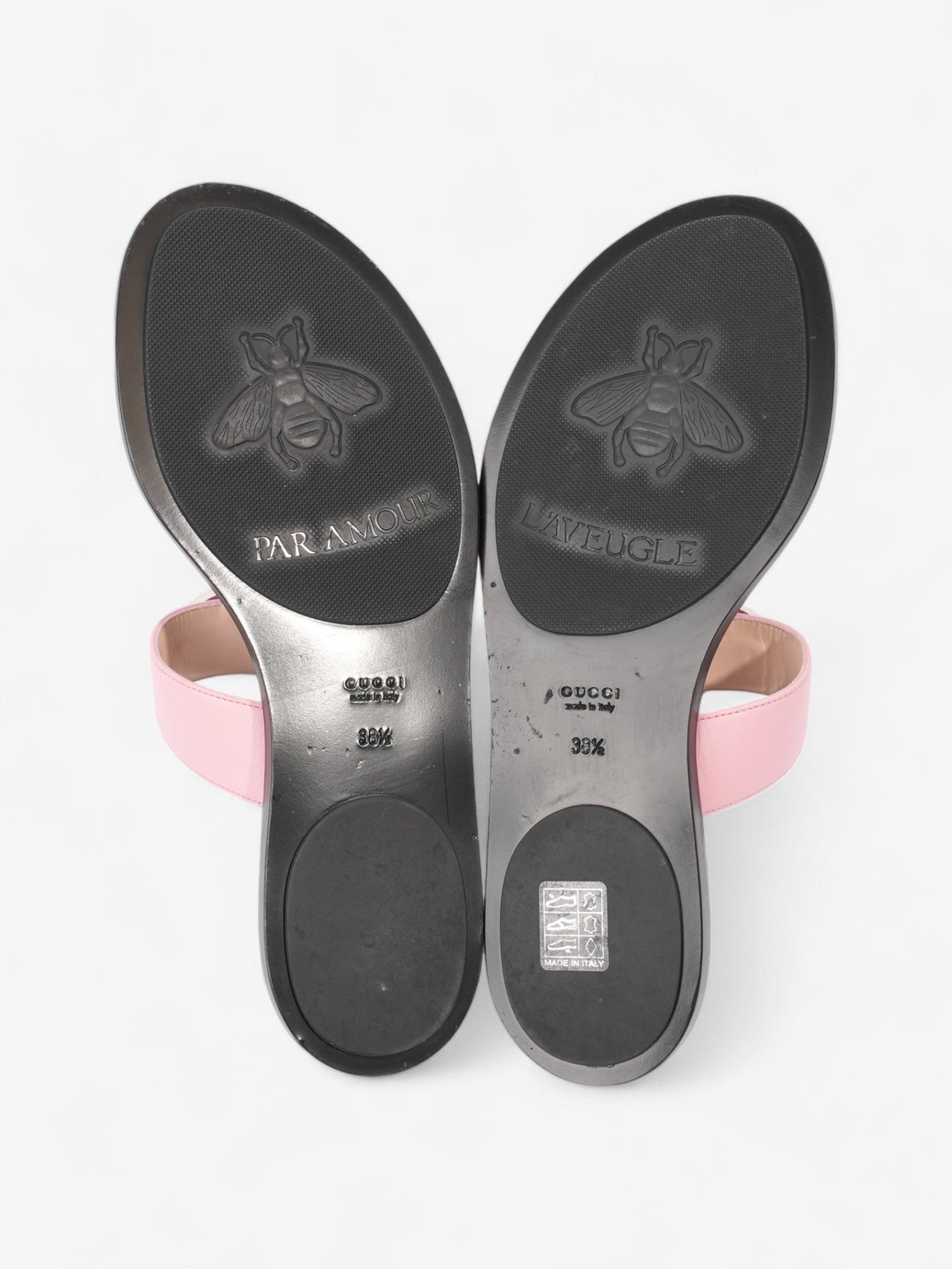 Gucci GG Marmont Sandals Pink Leather EU 38.5 UK 5.5